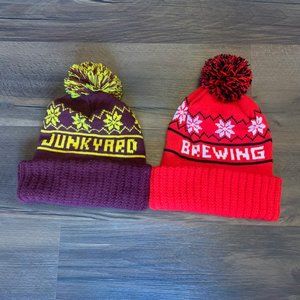 Set of 2 Junkyard Brewing Winter Beanies Tooks